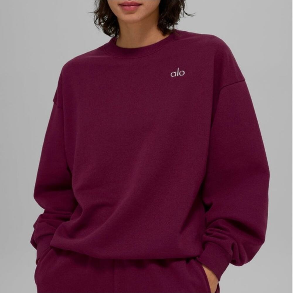 ALO Accolade burgundy sweatshirt size medium
